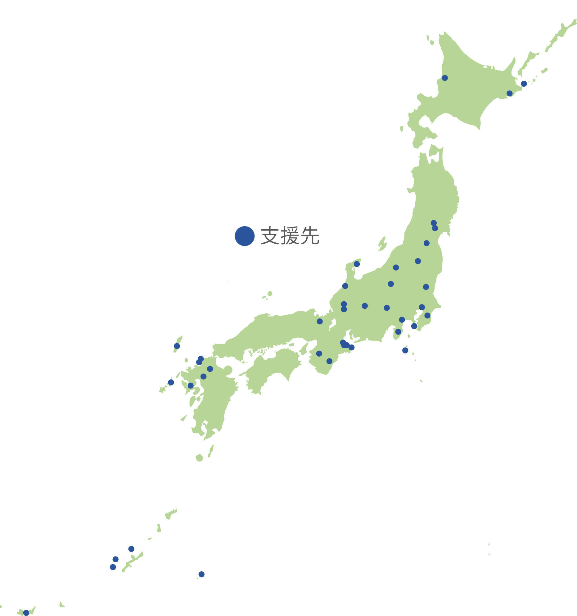 へき地・離島等への医療支援、派遣実績の画像